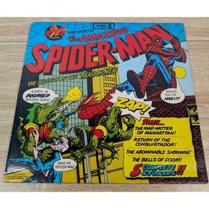 Vintage The Amazing Spider-Man Vol 2 5 Exciting Adventures LP Record 1975